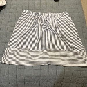 J Crew stripe cotton skirt